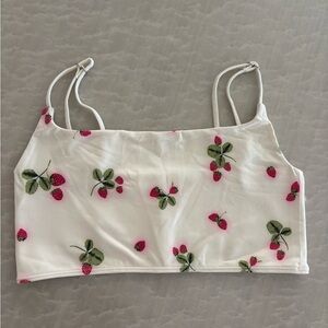 Anthropologie Seamless bra - strawberries